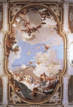 Giovanni Battista Tiepolo Painting - La apoteosis de la familia Pisani Giovanni Battista Tiepolo